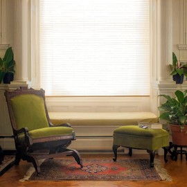 Red Lantern Rice Paper Cordless Window Shade Blinds - White - 36" Wide