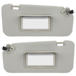 ECCPP 96401-1AA1B Left and Right Sides Sun Visor Nissan for Murano 2009 2010 2011 2012 2013 2014 for with Sunroof 964011AA1B (Gray)