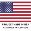 Warning Asian Driver Bumper Sticker Large 4x9 Made in USA
