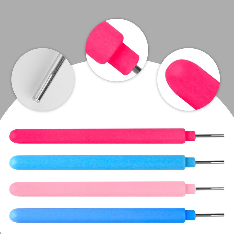 Rumyve 16pcs Slotted Quilling Tools,Paper Quilling Tools,Multifunction Paper Rolling Pen,Roller