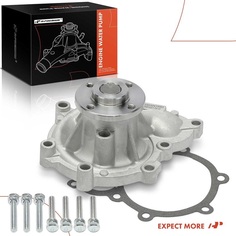 A-Premium Engine Water Pump W/Gasket Compatible with Volvo XC90 2005-2011,