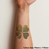 'Four Leaf Clover ' Temporary Tattoo - Water Resistant, Skin-Safe,