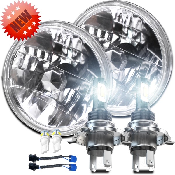 CHUSYYRAY For Hummer H2 2003-2009 Pair DOT 7' inch Round