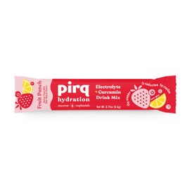 Pirq Hydration - Fruit Punch - Hydration Powder Packets | Electrolyte Drink Mix | Curcumin | B Vitamins | Zero Sugar | Keto Friendly | 10 Sticks