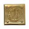 Square Push and Pull Door Plates in Solid Brass with
