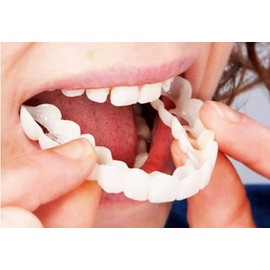 Losuya Instant Veneers Dentures Fake Teeth Smile Teeth Top Fake Teeth for Women and Men