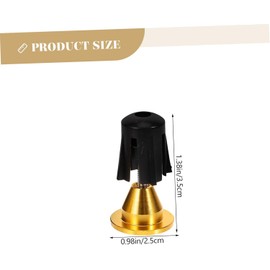 1 Pair Aluminum Bicycle Handlebar End Caps - Bar End Plugs for Road Bike and Mountain Bike Handle Grip (Gold)