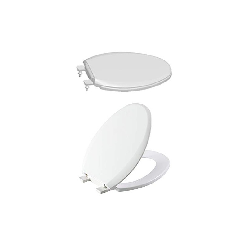 Deluxe toilet seat with slow close & easy clean hinges,
