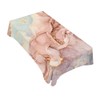 TKS MITLAN Marble Tablecloth 52 x 70 Inch Rectangular Abstract