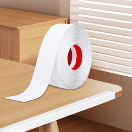 DGSL Wall Corner Protector, 2.36 in x 13 Ft Flexible Peel and Stick Molding Trim for Tile and Wall Edges, Furniture Protection and Decoration, White