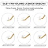 Fenshine Volume Lashes Extensions, 0.07 D Curl 8-15 mm, Soft