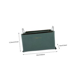 iplusmile Desktop Storage Box Compact Leather Organizer Handle for Home Sundries Versatile for Kitchen Bathroom and Bedroom Storage Easy to Clean and Foldable Elegant