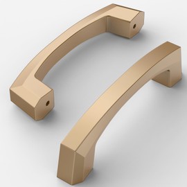 Amerdeco 10 Pack Champagne Bronze Cabinet Pulls 3 Inch(76MM) Hole Centers Kitchen Cabinet Handles Hardware Kitchen Handles for Cabinets Cupboard Handles Drawer Pulls ZH0032…