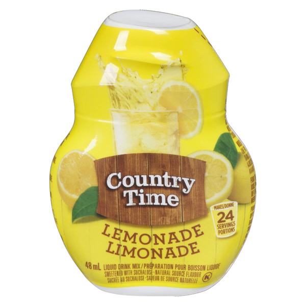 Country Time Liquid Drink Mix, Lemonade, 48mL (Pack of 12)