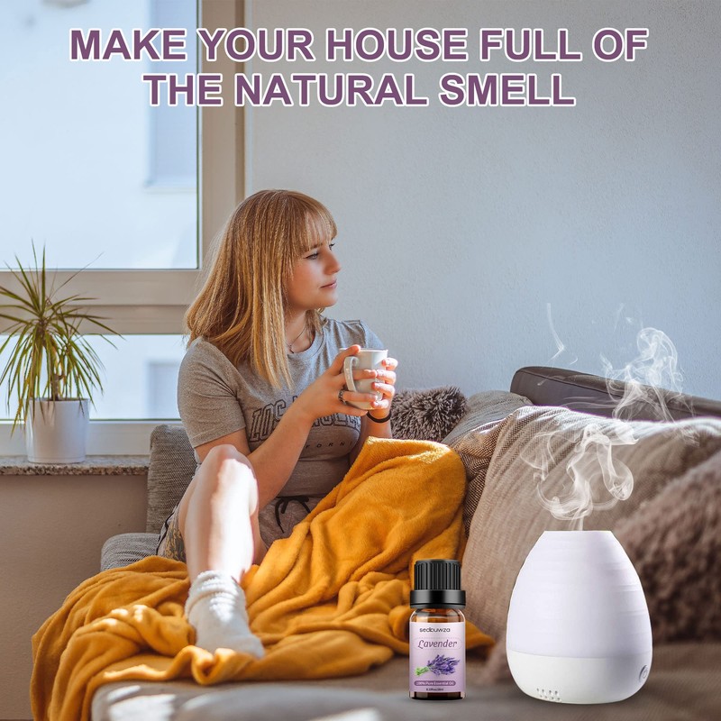 Sedbuwza Lavender Essential Oil, Pure Organic Lavender Fragrance Oil for
