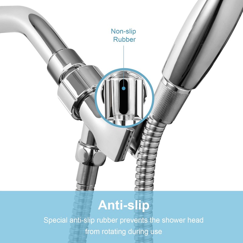 OFFO Shower Head Holder with Solid Metal Ball Joint for