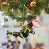 Fireman Christmas Tree Decorations 4 Pieces, Fireman Christmas Decorations with