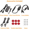 Lvyinyin Under Cabinet LED Lighting Kit Wall Plug, Touch Dimmable,