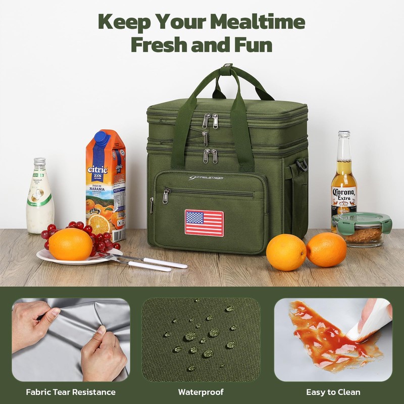 Maelstrom Tactical Lunch Box for Men, 23L Insulated Lunch Bag,