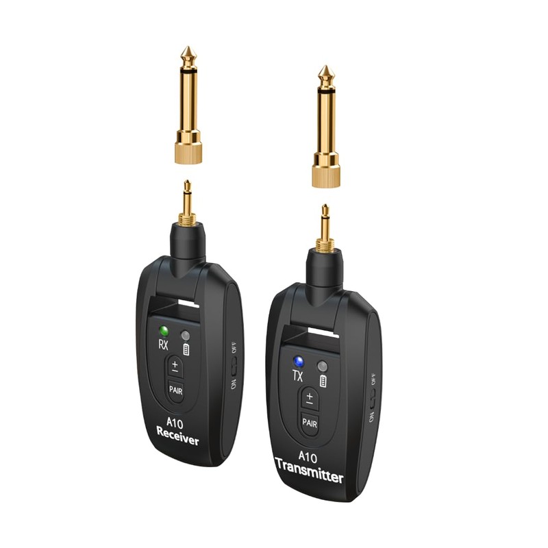 INGPARTNER A10 Wireless Guitar System 2.4GHz 2 Modes Built-in Rechargeable