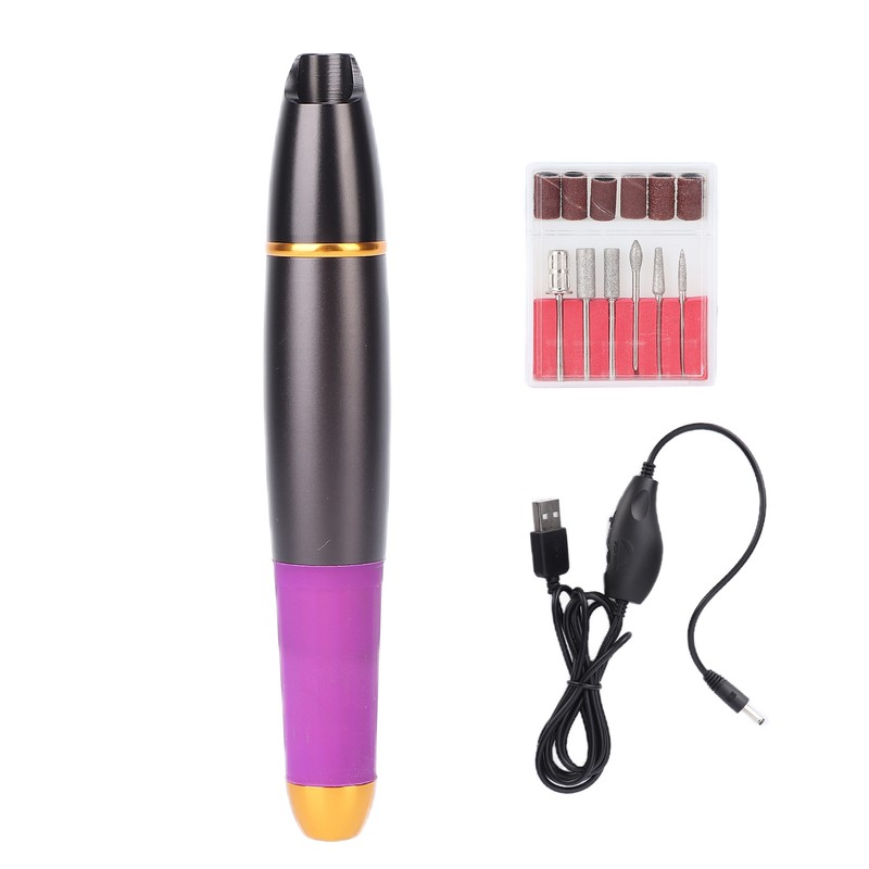Electric Nail Drill Machine USB Charging Portable Nail Grinding Machine