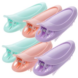 PACKOVE 6Pcs Volumizing Hair Root Clips Traceless Hair Styling Tool for All Hair Types No Crease Bangs Roller Easy to Use for Home Travel Hollow Design for Fluffy Curls