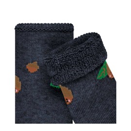 FALKE Unisex Baby Slipper Socks, Blue Melange 6875