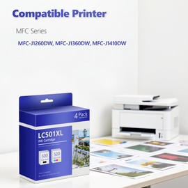LC501XL Ink Cartridge Replacement for Brother LC501 LC501XL to use with