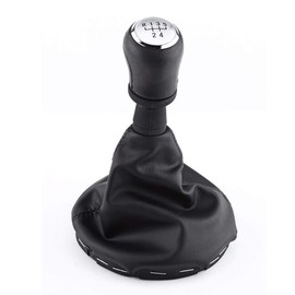 Gear Stick Gaiter 5 Speed Shift Lever + Car Gear Knob Shift Lever Boot Cover for T5/T6 (2003-2011)
