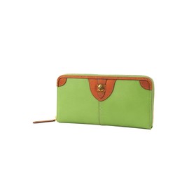 Framework FW-44911 Women's Long Wallet, Round Zipper, green (light green)