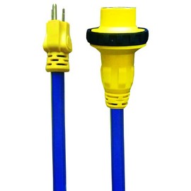 Voltec Industries 16-00592 15-Ampere to 30-Ampere RV Locking 10/3 STW Adapter, 2-Feet