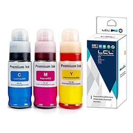 LCL Compatible Ink Bottle Replacement for Canon GI20 GI-20 GI-20C GI-20M GI-20Y PPIXMA G6020 G5020 G7020 (3-Pack Cyan Magenta Yellow)