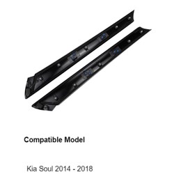 Windshield Trim Pillar LH RH 2P Compatible with 2014-2018 Kia Soul, OE 86170B2000 & 86180B2000 C