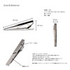 Tabarat Tps-055 Men's Tie Clip, Made in Japan, Brass, Geometric,
