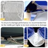 VirgoCCY 3-Pack Rain Gutter for Tents, 10 FT PVC Vinyl