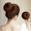 Short hair net wig (light brown) bun hair (WFHGAUE) / 똥머리헤어망가발(라이트브라운)당고올림머리 (WFHGAUE)