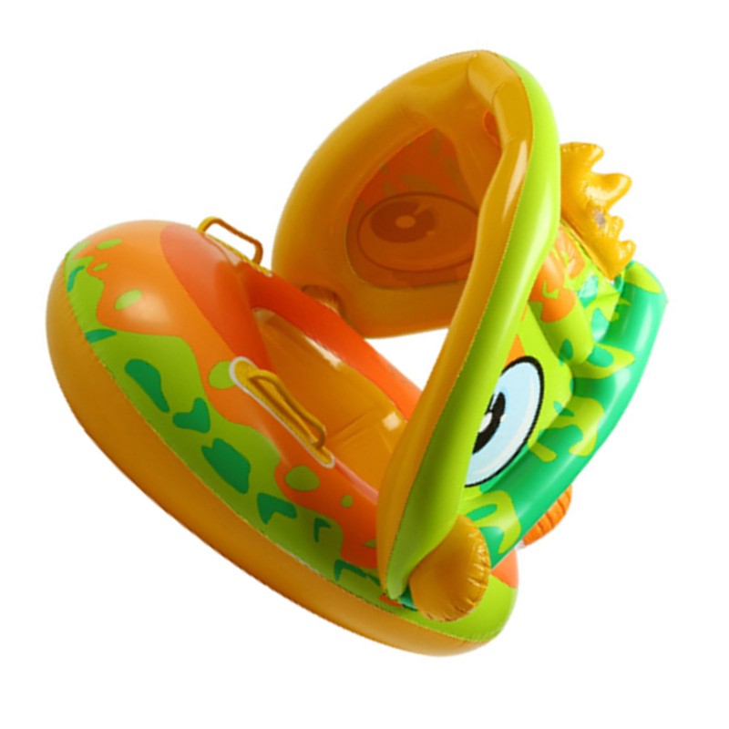 Swim Ring Awning Unique Shape Gasbag Comfortable Backrest Swimming Ring