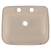 RecPro Rectangle RV Bathroom Sink | Single Bowl Lavatory Sink