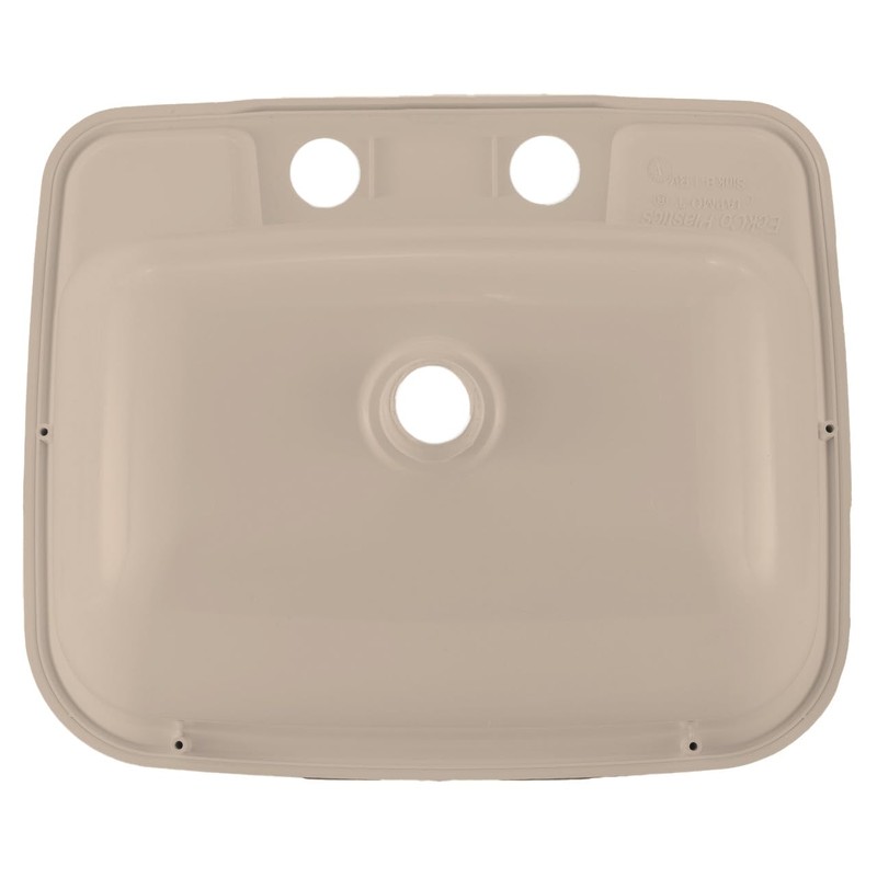 RecPro Rectangle RV Bathroom Sink | Single Bowl Lavatory Sink
