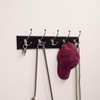 BIRDROCK HOME Tri Hook Coat Rack - 5 Hooks -