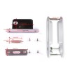 Ccjh White Oval Sliding Door Lock Sleek & Secure for