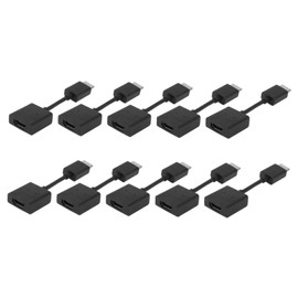 TEHAUX 10pcs Standard Extender Cable Male to Female Adapter Cord Durable Plated Connectors for LCD Tv Laptop