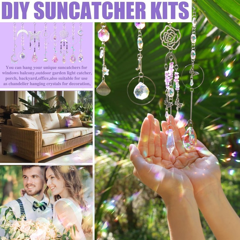 400 Pcs Crystal DIY Sun Catcher Making Kits for Adults,