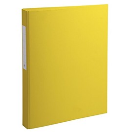 Exacompta 40 mm Plastic 2 O Ring Binder - Yellow