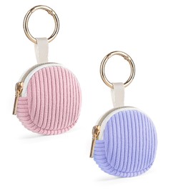 Pack of 2 Jewellery Storage Small Jewellery Boxes Travel Portable Jewellery Bag Girls Jewellery Travel Case for Women Jewellery Organiser Jewellery Storage Earrings Bracelets Rings Case (Pink&Light