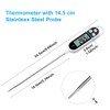 Digital Kitchen Thermometer, Nasharia Household Thermometer, Cooking Thermometer with Long