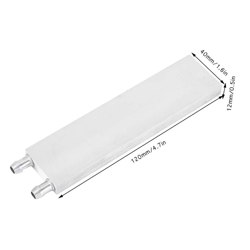 ASHATA Aluminium Water Cooling Block, High-Quality PC Water Cooling Block,