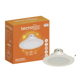 Tecnolite Connect Lámpara de Techo LED Inteligente con Wifi, Tecnolite Connect, Modelo 09YDLED432MVBTCW, Luz Cálida, Contenido: 1 Lámpara de Techo, Terminado Blanco