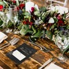 Kirsten McMillan 25 Black Wedding Invitations with Envelopes - A6
