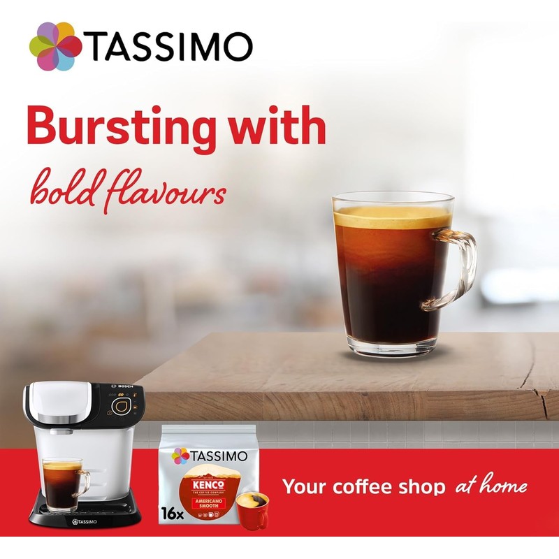Tassimo Kenco Americano Smooth Coffee Pods x16 (Pack of 2,
